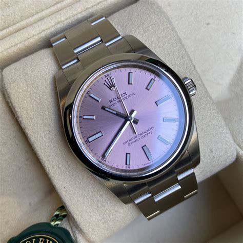 rolex op 34 pink|rolex oyster perpetual 34mm price.